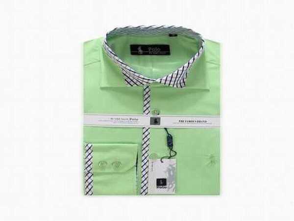 chemise vert anis homme