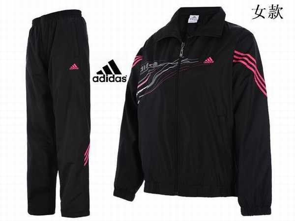 jogging adidas rose et noir femme